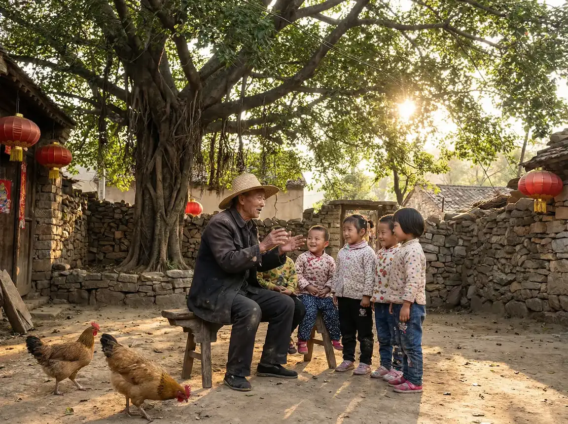 老人在大榕树下给孩子们讲故事 - 中餐厅5在线观看免费 乡村记忆